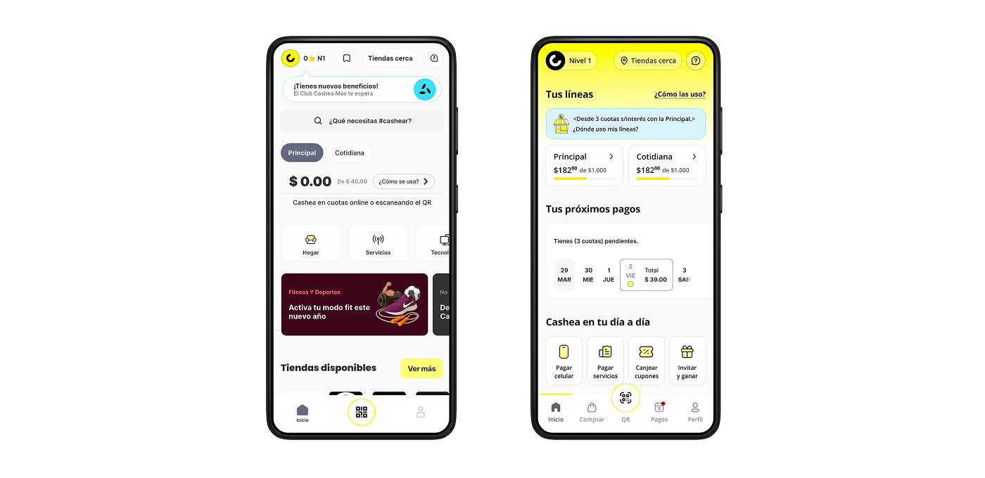 Hero: before/after of the navigation, or the new 5-item nav bar